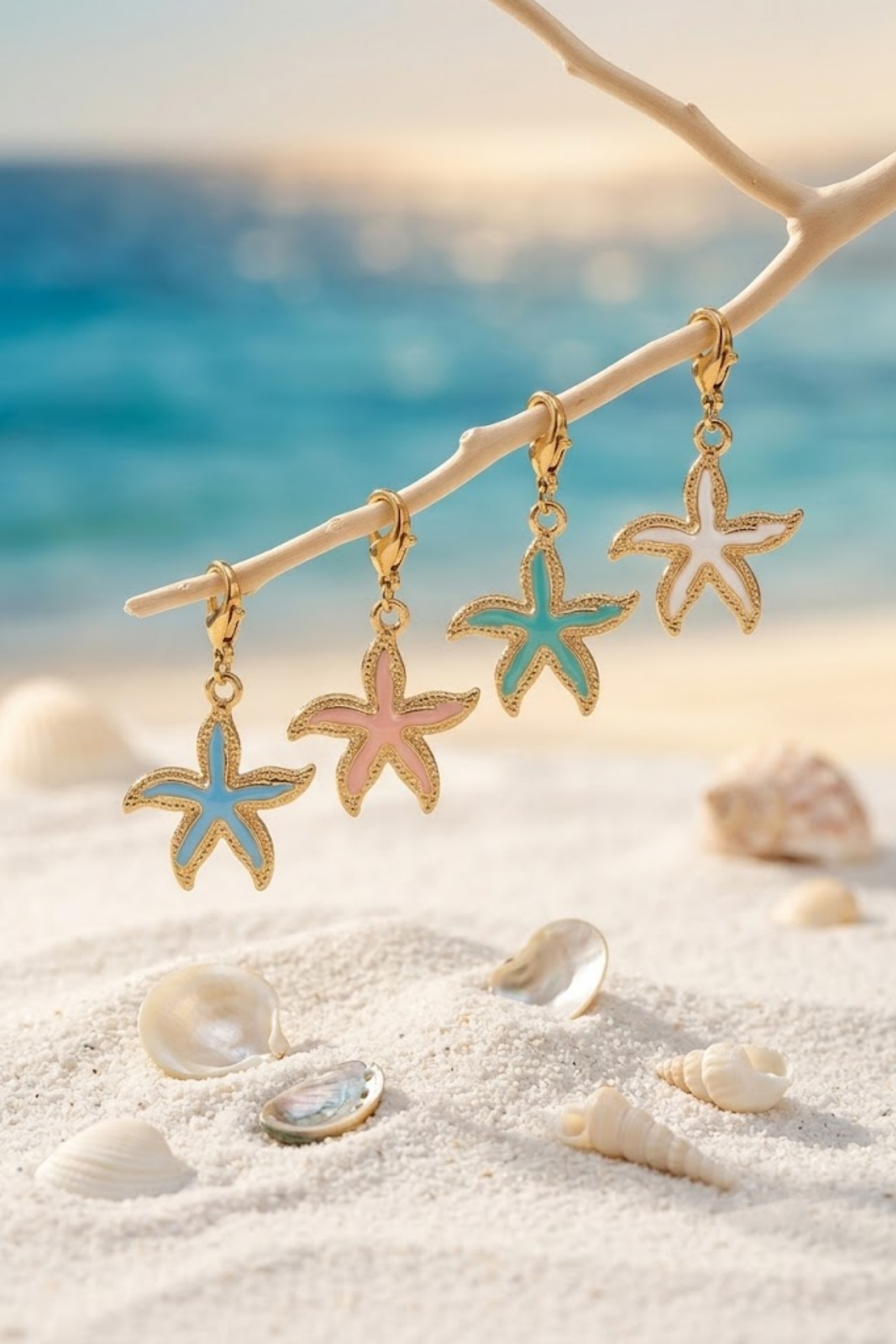 Grossiste Bellissima - Charms Étoile de Mer Émaillée en Acier Inoxydable – L'Esprit de l'Océan