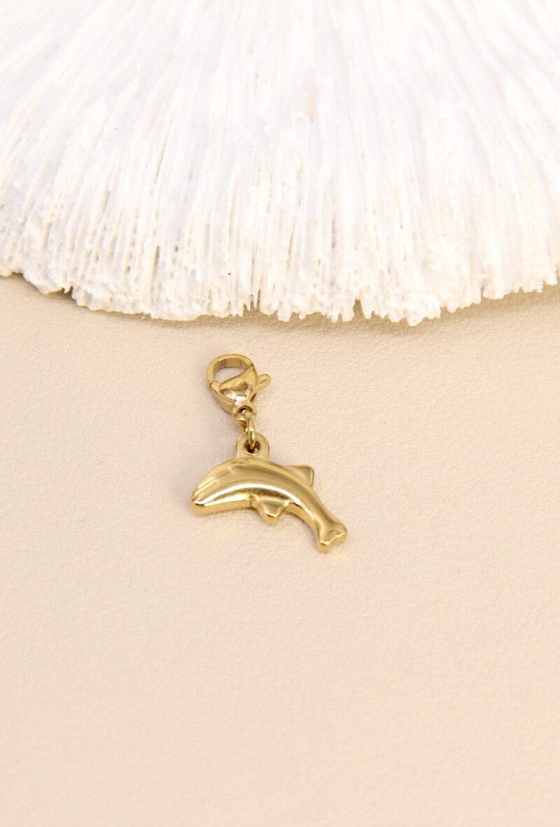 Wholesaler Bellissima - Golden dolphin pendant - Marine spirit