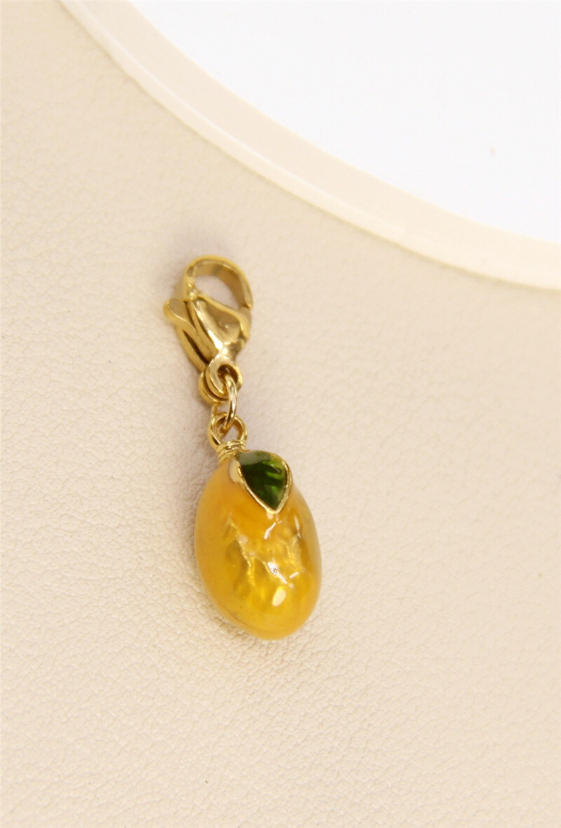 Grossiste Bellissima - Pendentif Mangue Créative en Acier Inoxydable - Élégance Tropicale