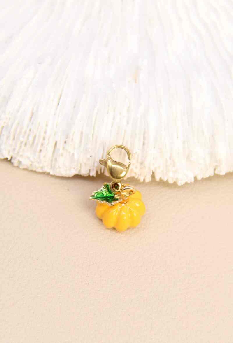 Wholesaler Bellissima - Stainless steel pumpkin charm - The vibrant shine that makes an impact