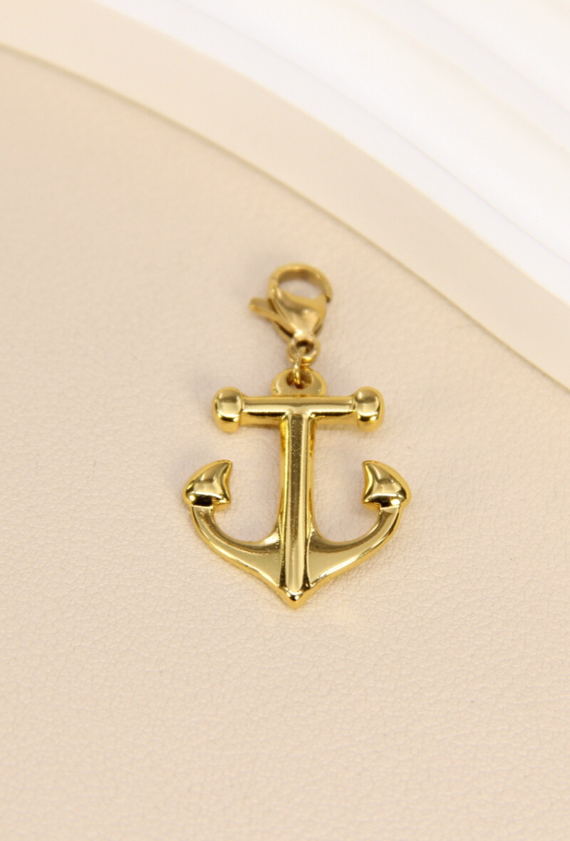 Grossiste Bellissima - Pendentif Ancre Créatif - Élégance Inoxydable