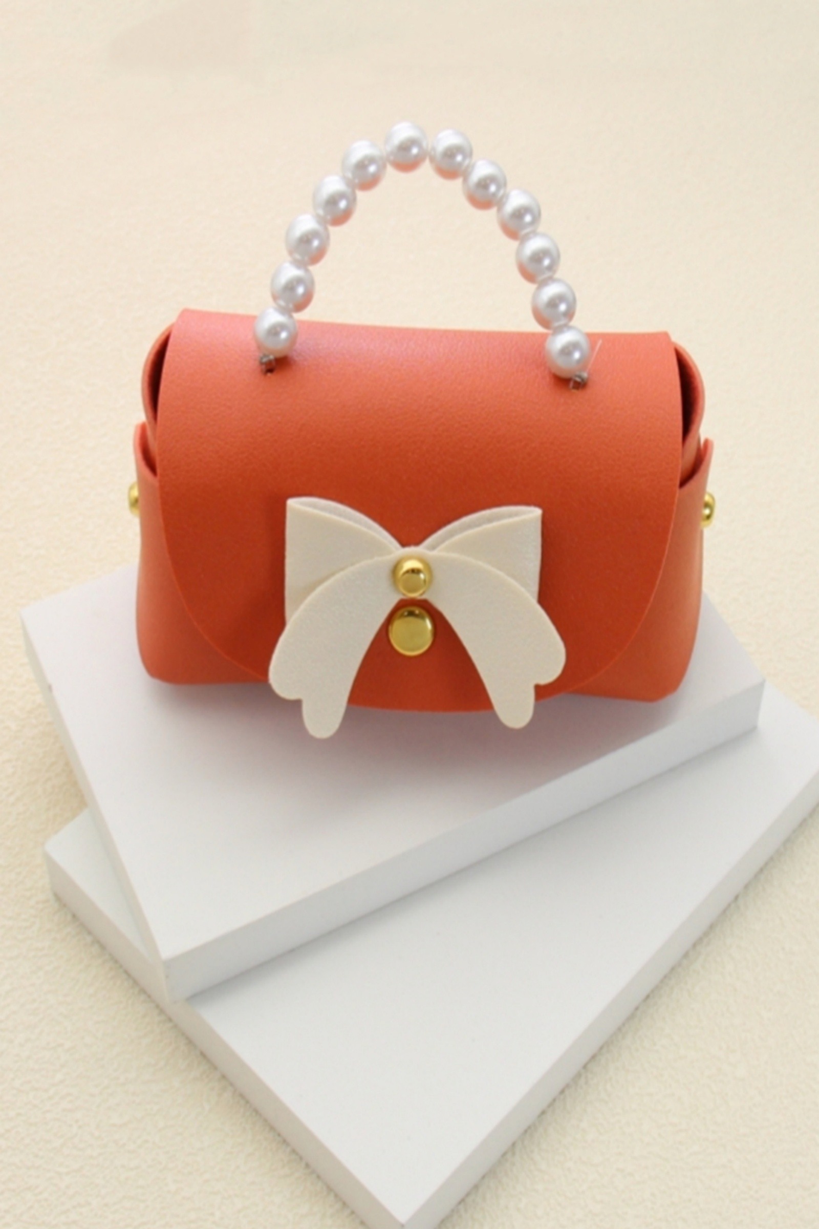 Grossiste Bellissima - Mini Sac Cadeau Perlé avec Nœud – Écrin Élégant pour Bijoux