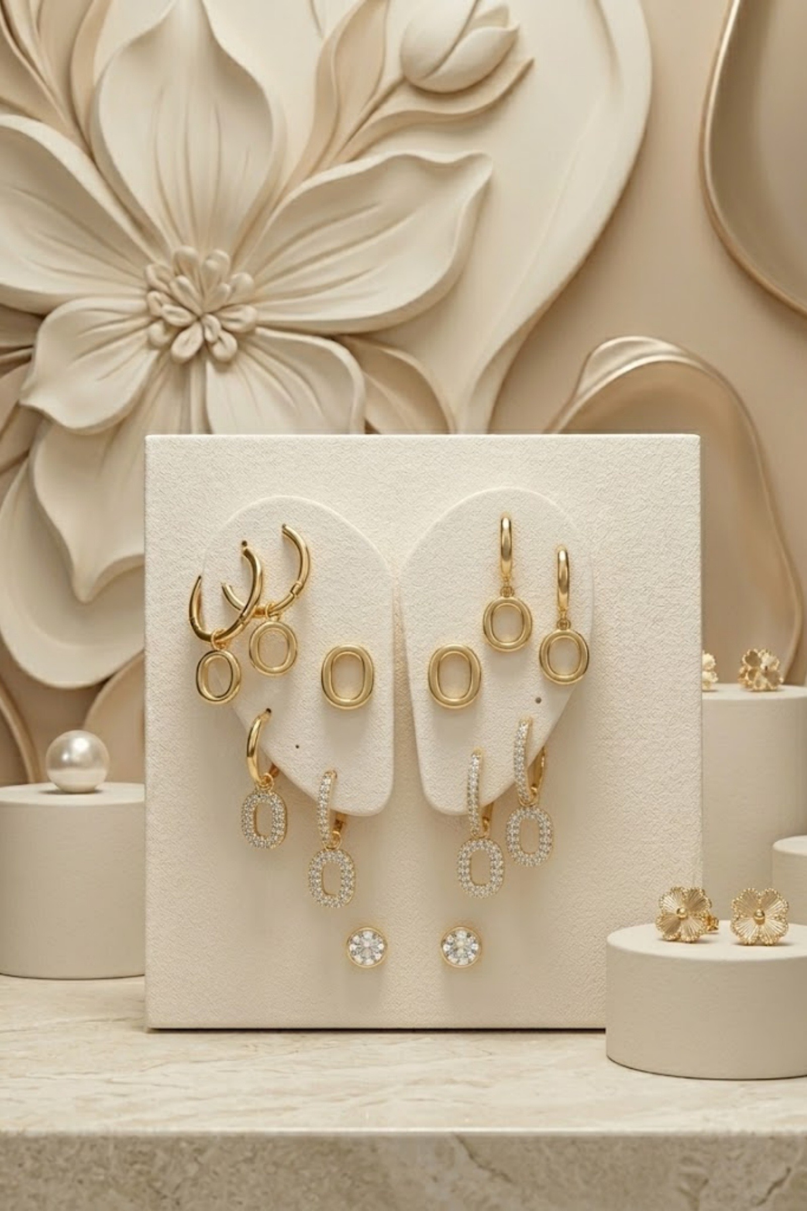 Grossiste Bellissima - Présentoir Boucles d’Oreilles Aimanté – Support Oreilles Ajustables pour Vitrine
