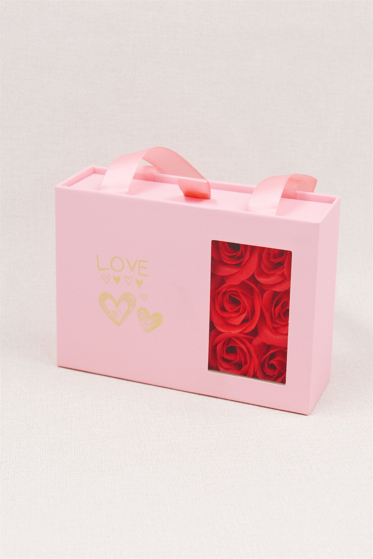 Großhändler Bellissima - Schmuckschachtel mit rosa Blumen und Handtasche: Eleganz und Charme