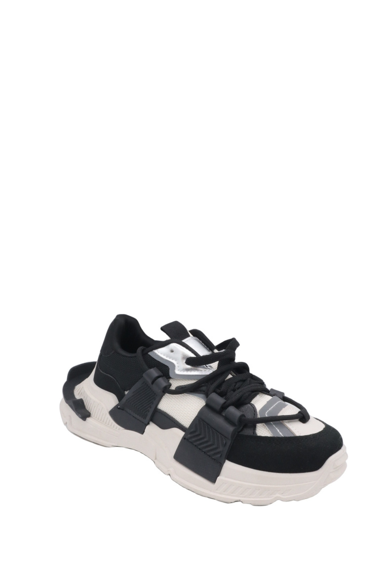 Grossiste Bello Star - basket avec mix matière fashion et lacets