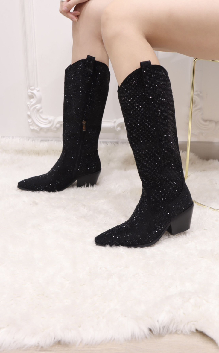 Grossiste Bello Star - Botte talon avec strass
