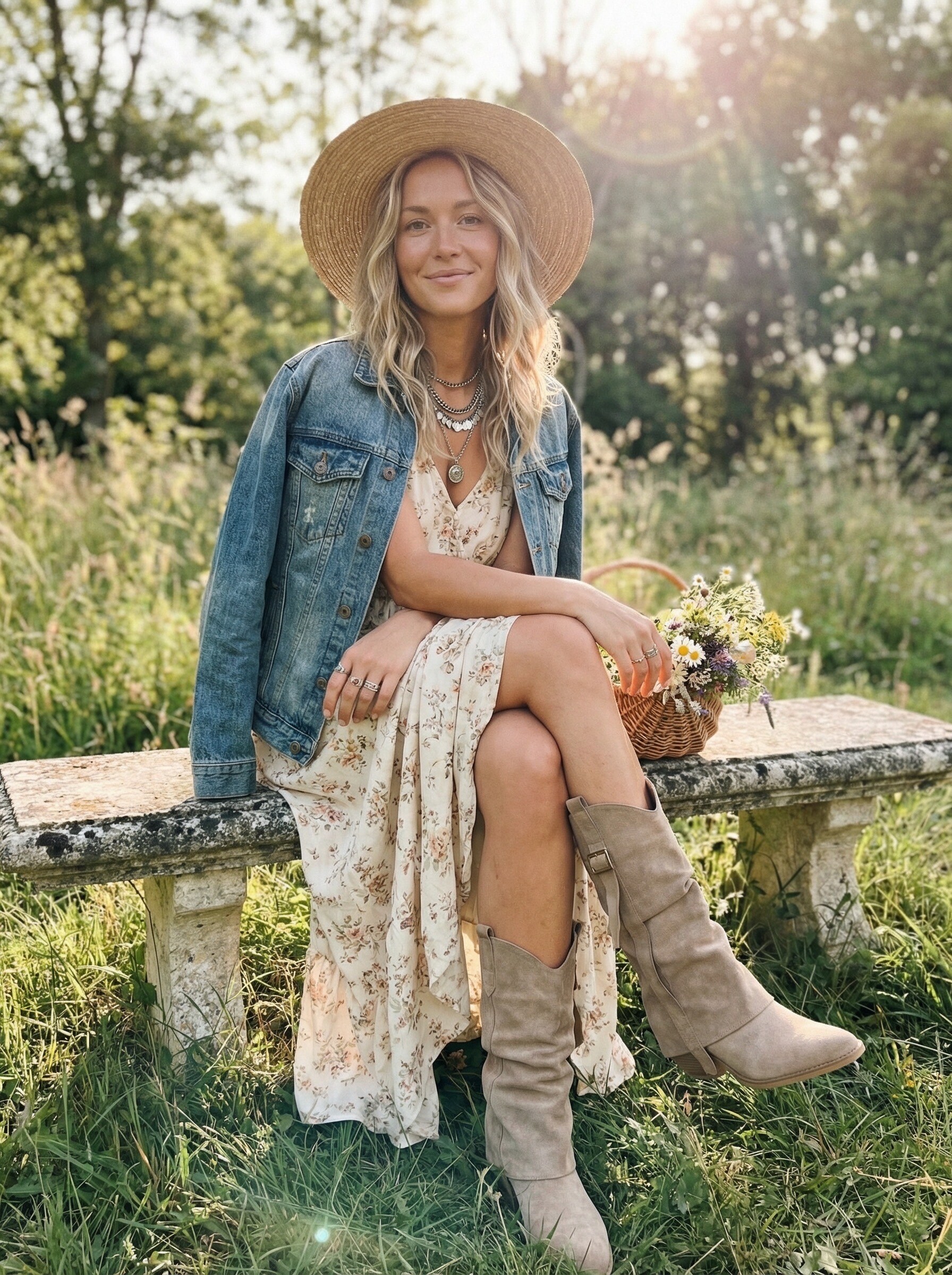 Grossiste Bello Star - Bottes en cowboy en simili daim classique