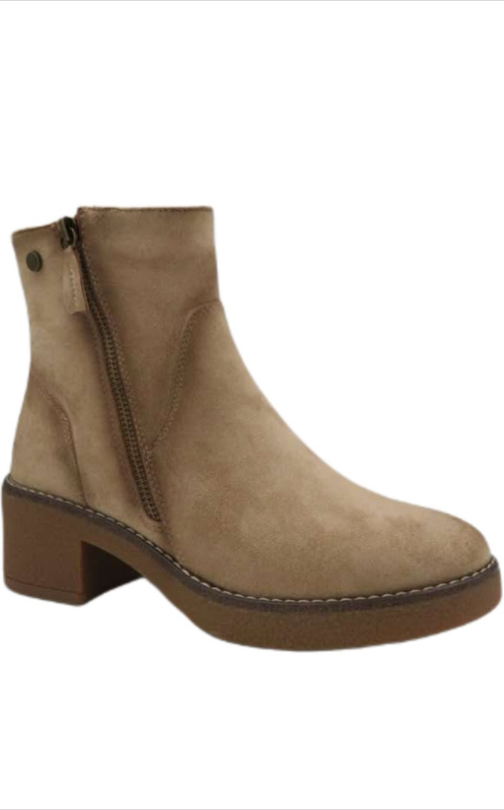 Wholesaler Bello Star - Faux suede ankle boot with heel