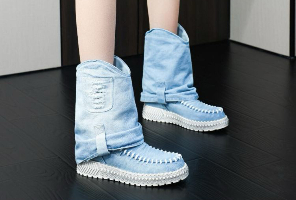 Grossiste Bello Star - Bottine en matière jeans classique