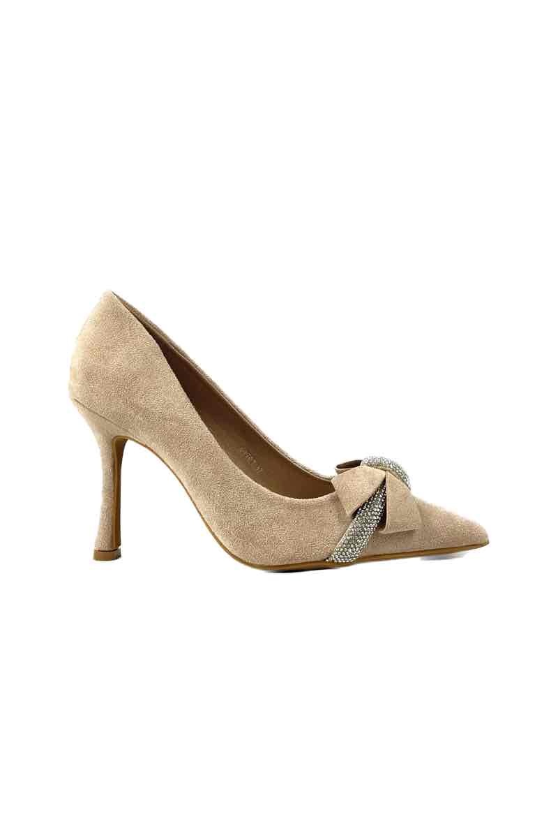 Grossiste Bello Star - Escarpins simili daim avec noeud