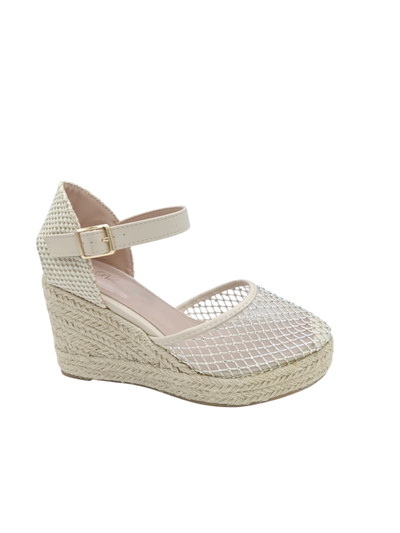 Wholesaler Bello Star - Classic heeled espadrille with lace embroidery Wholesaler Bello Star - Classic heeled espadrille with lace embroidery