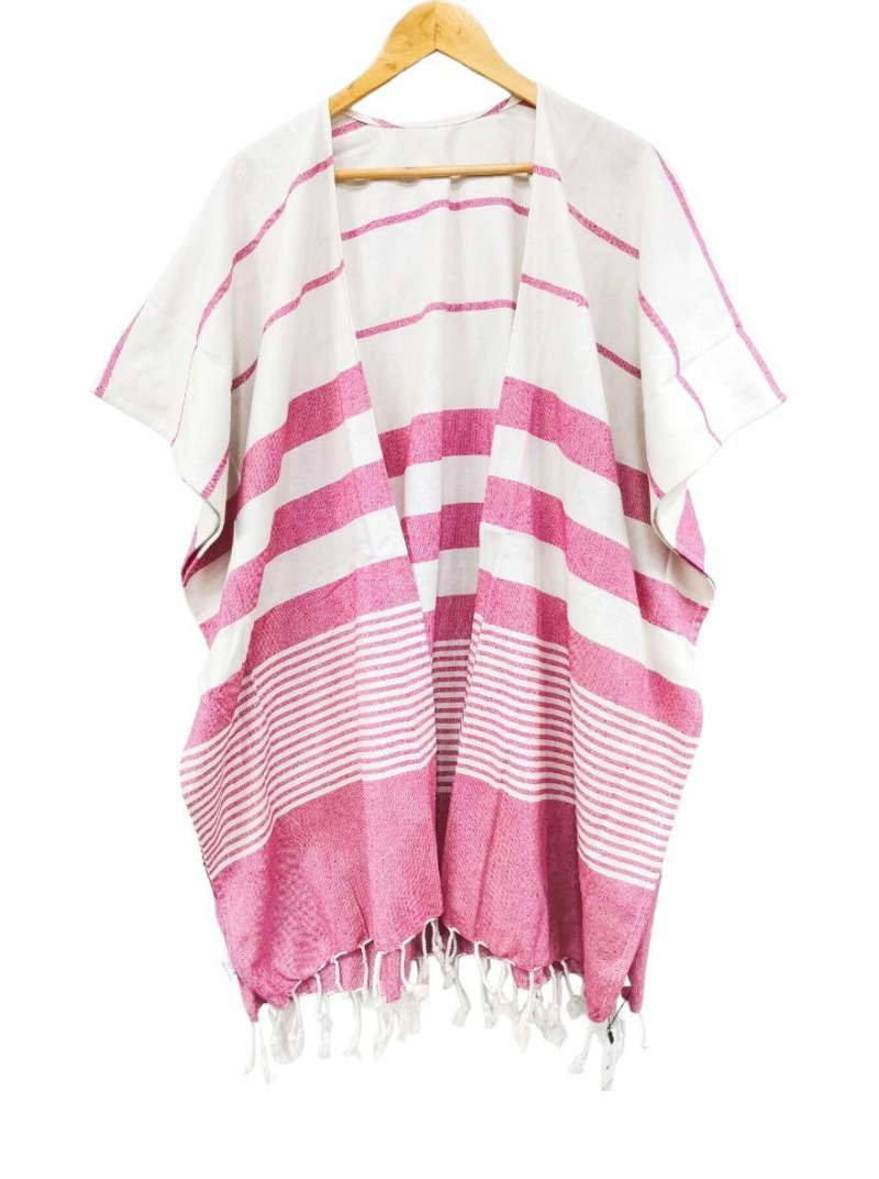 Grossiste Best Angel-Fashion Kingdom - Kimono de plage avec finition franges torsadées