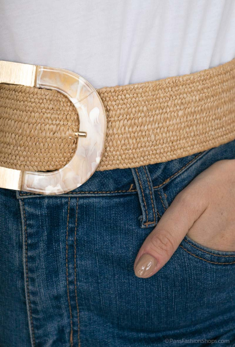 Grossiste Best Angel-Fashion Kingdom - Ceinture élastique effet paille