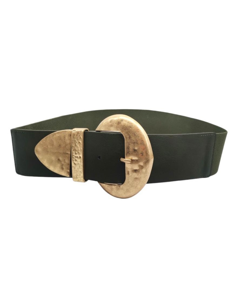Grossiste Best Angel-Fashion Kingdom - Ceinture élastique avec grosse boucle doré
