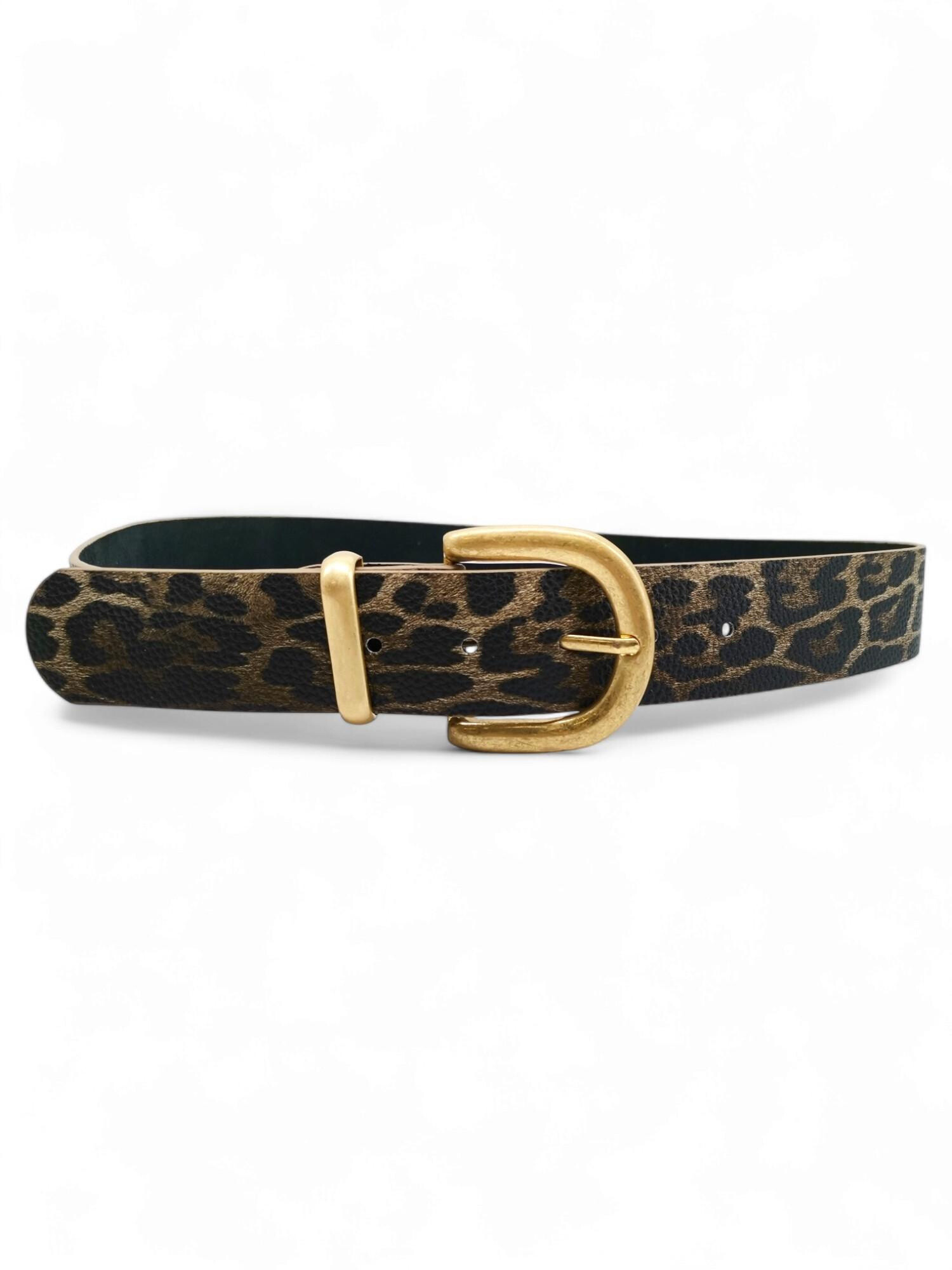Grossiste Best Angel-Fashion Kingdom - Ceinture femme léopard boucle doré