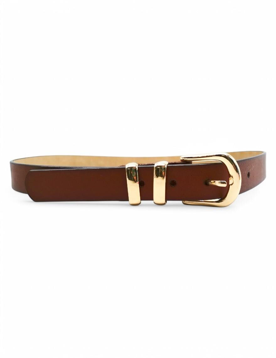Wholesaler Best Angel-Fashion Kingdom - Leather belt with gold buckle