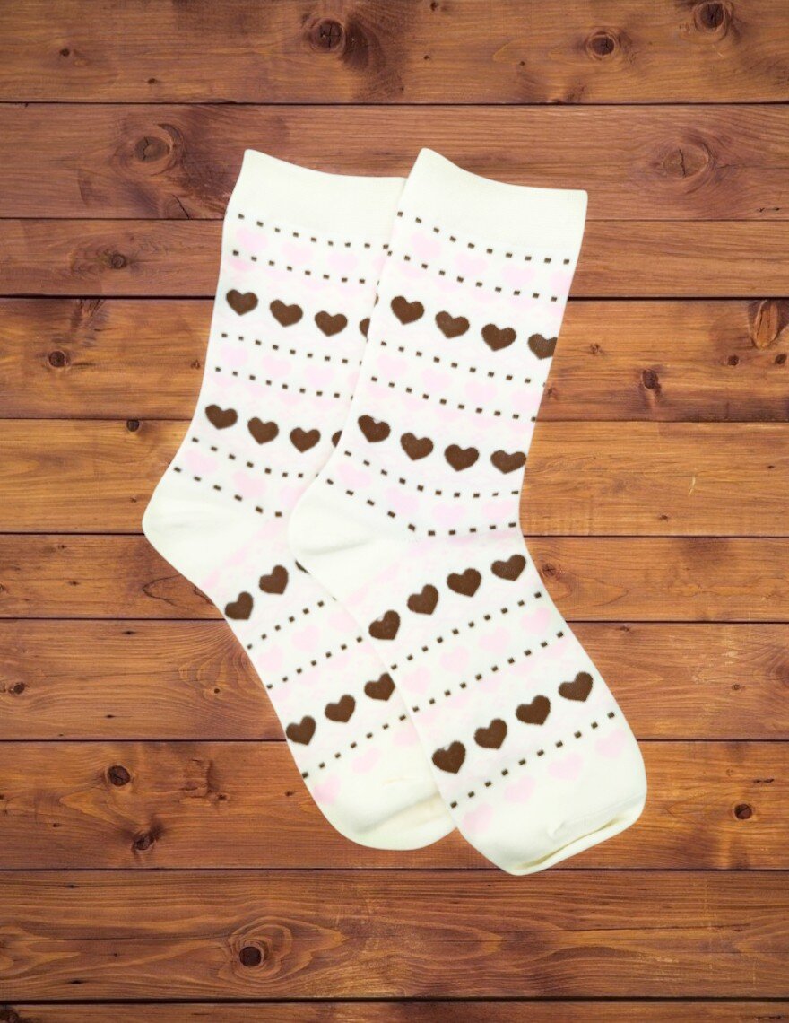 Grossiste Best Angel-Fashion Kingdom - Chaussette haute cœurs