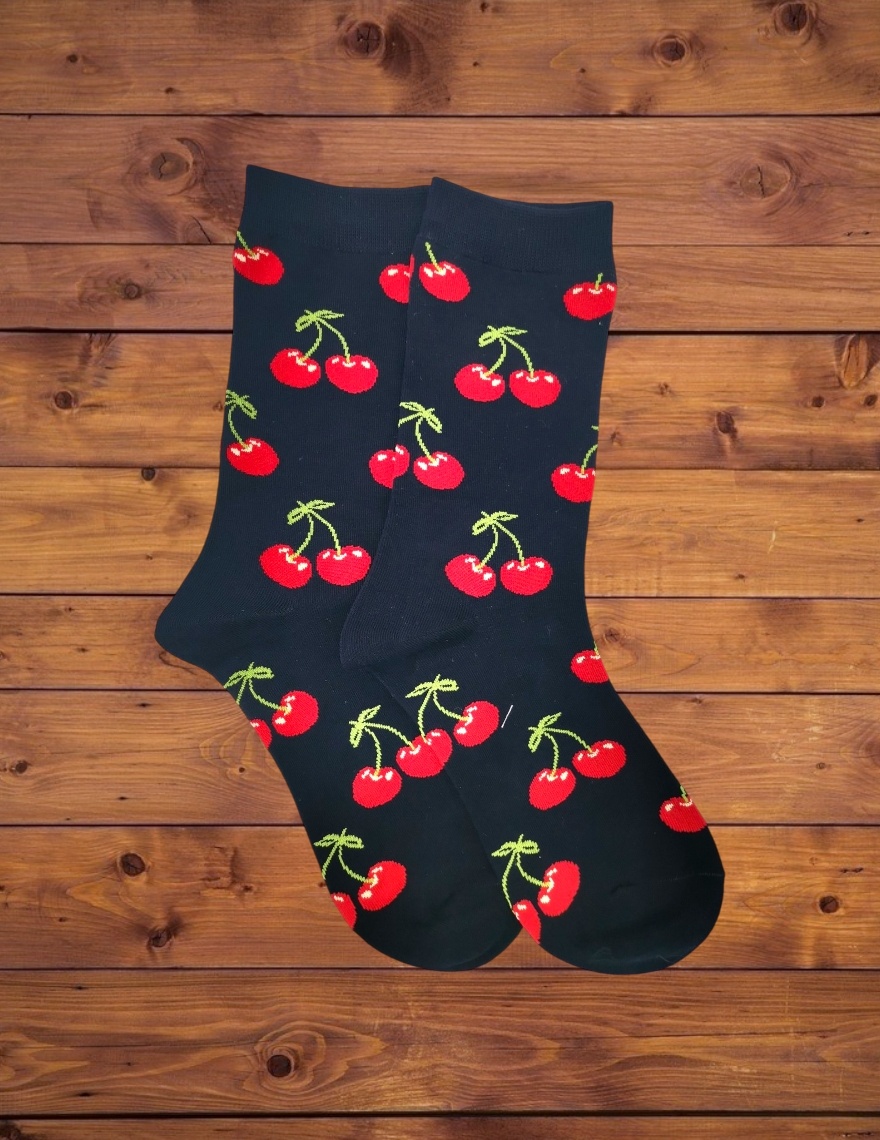 Grossiste Best Angel-Fashion Kingdom - Chaussette haute cerises