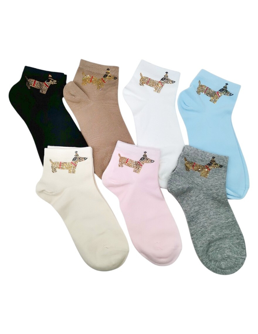 Grossiste Best Angel-Fashion Kingdom - Chaussette strass teckel