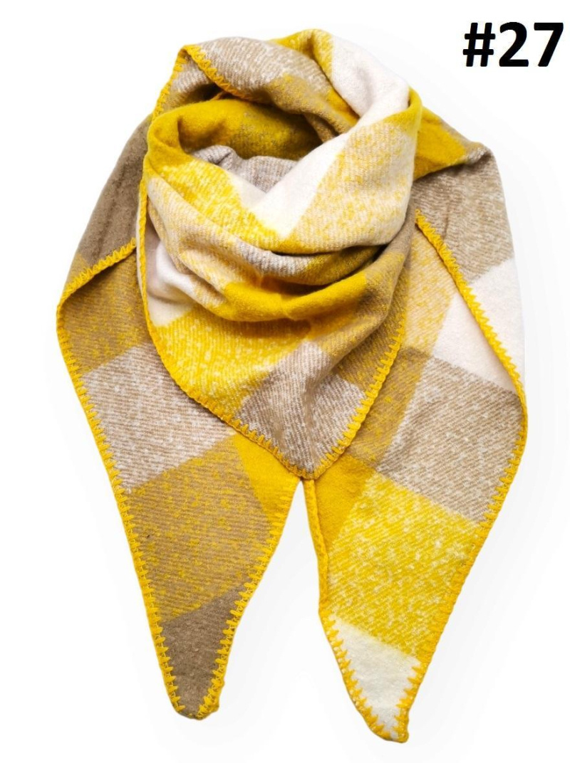 Mayorista Best Angel-Fashion Kingdom - Bufanda triangular gruesa para mujer.