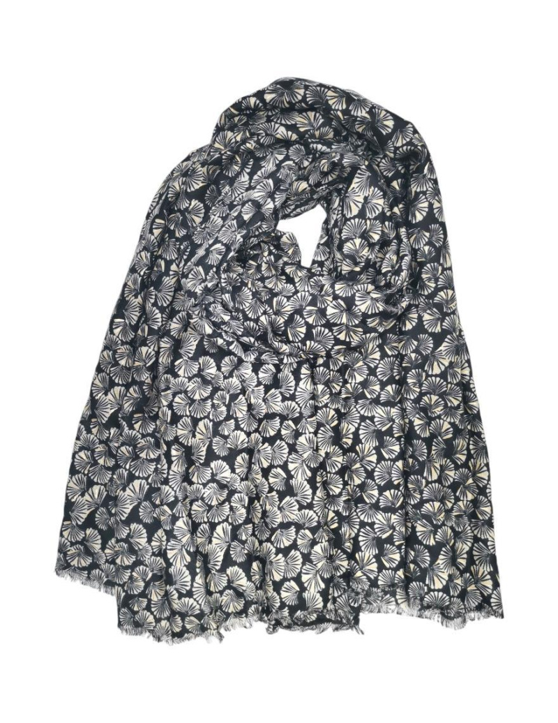 Grossiste Best Angel-Fashion Kingdom - Foulard avec imprimé feuille de ginkgo et dorure