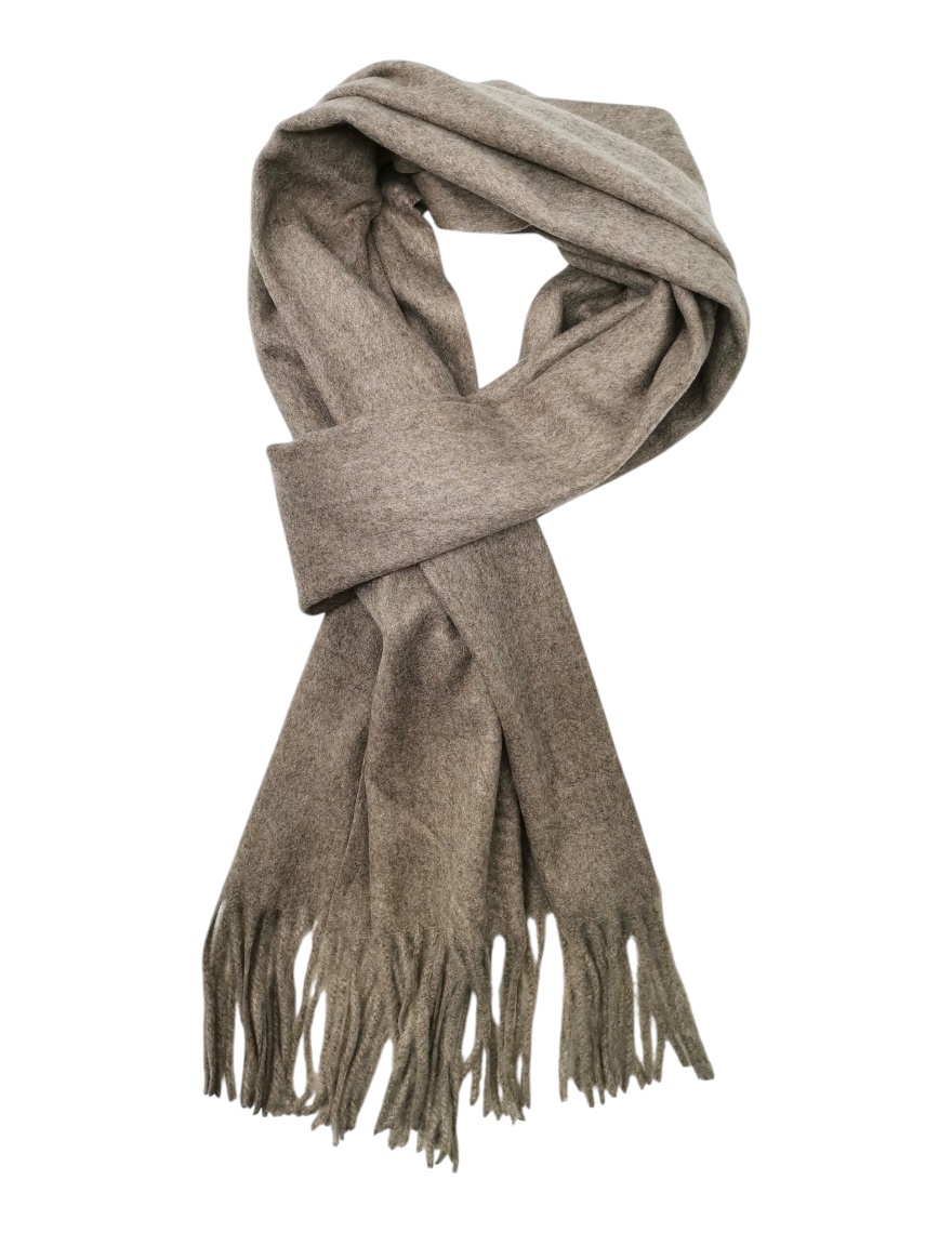 Wholesaler Best Angel-Fashion Kingdom - Solid scarf with wool and viscose fringes
