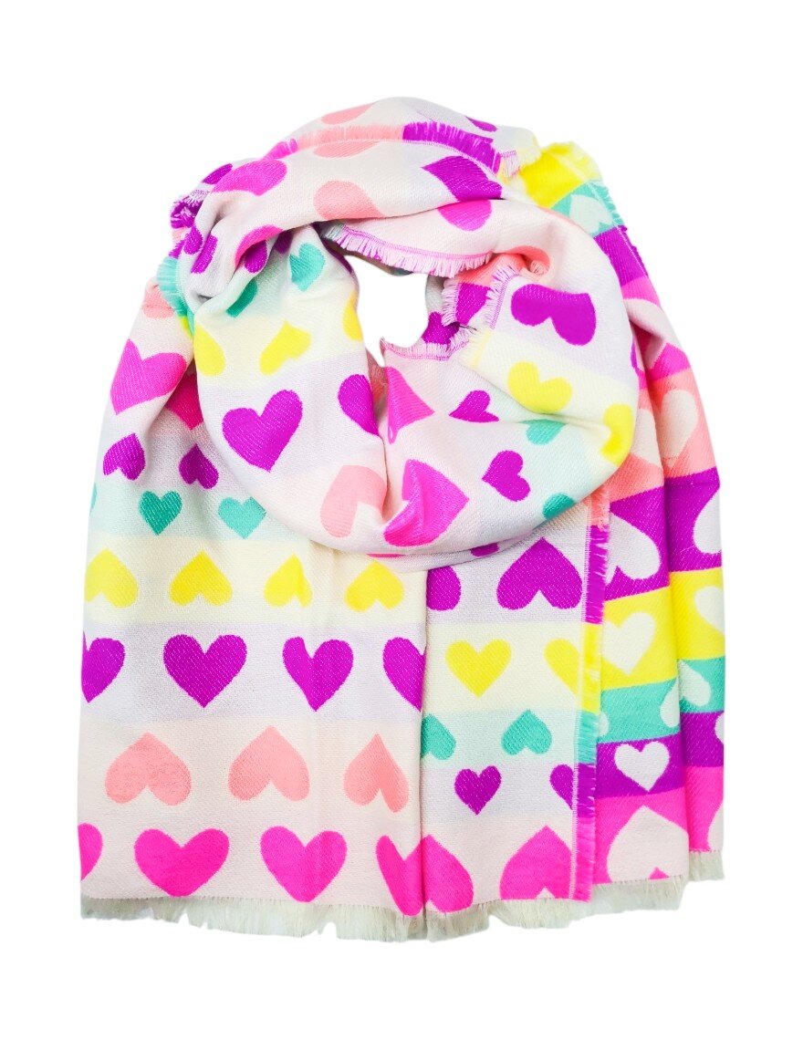 Wholesaler Best Angel-Fashion Kingdom - Double-sided heart scarf