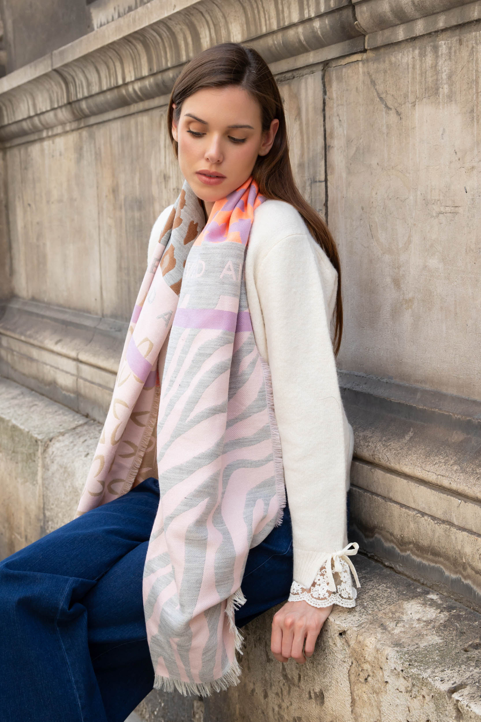 Grossista Best Angel-Fashion Kingdom - Sciarpa a doppia faccia e multi-pattern