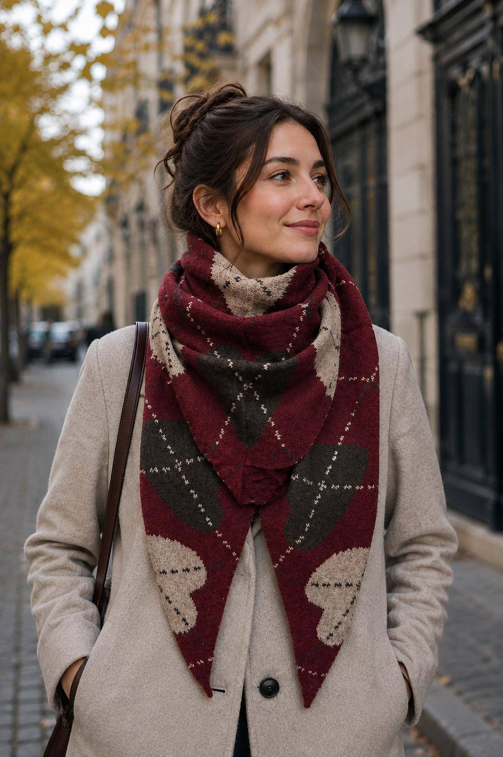 Grossiste Best Angel-Fashion Kingdom - Écharpe triangle motif burlington coeur