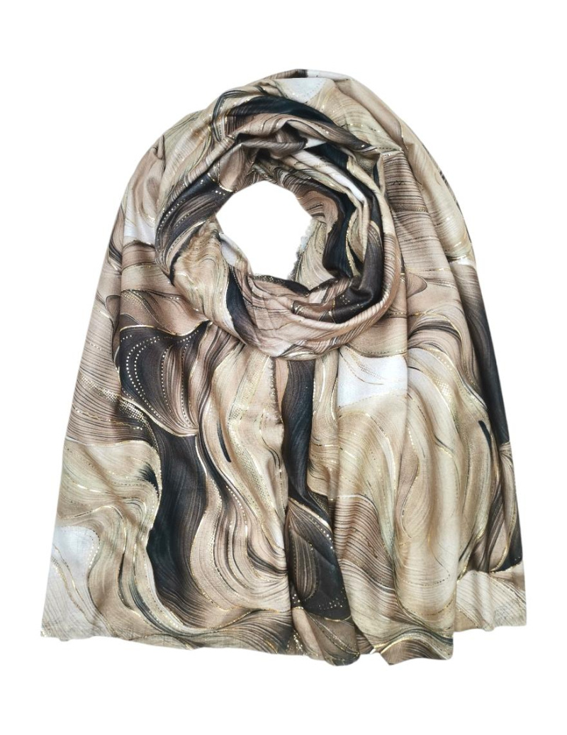 Grossiste Best Angel-Fashion Kingdom - Foulard motif abstrait avec dorure