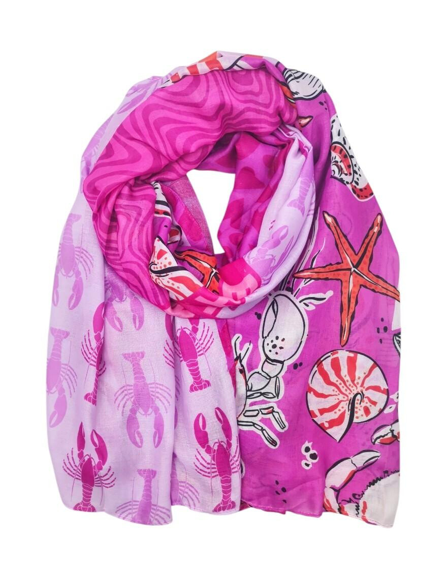 Grossiste Best Angel-Fashion Kingdom - Foulard « Shine Bright » bicolore sur fond motif marin