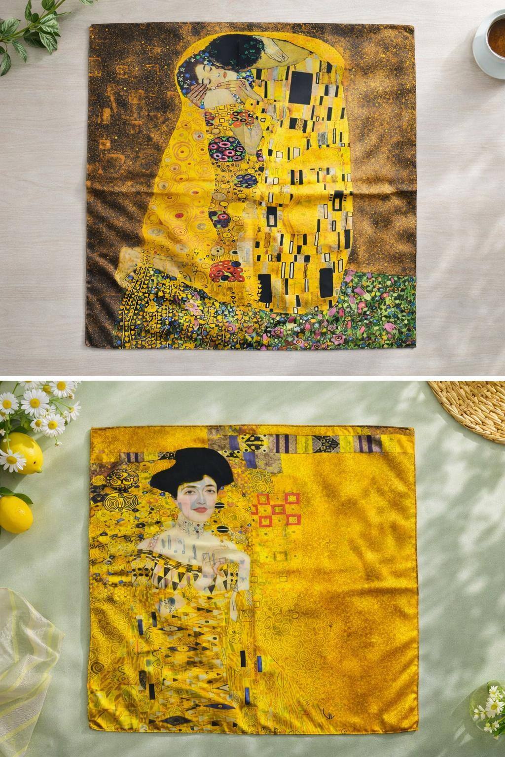 Mayorista Best Angel-Fashion Kingdom - Cuadrado pequeño de doble cara, tacto seda – Klimt
