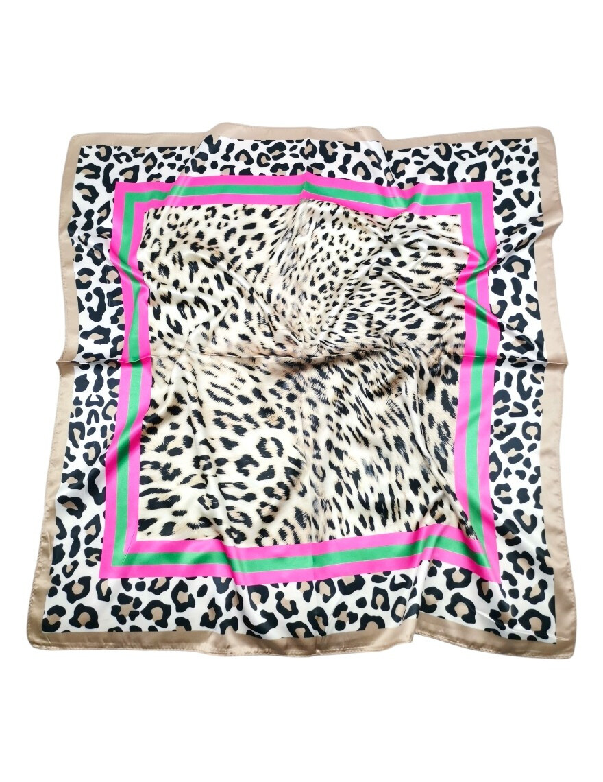Großhändler Best Angel-Fashion Kingdom - Kleines Leopardenquadrat berührte Seide