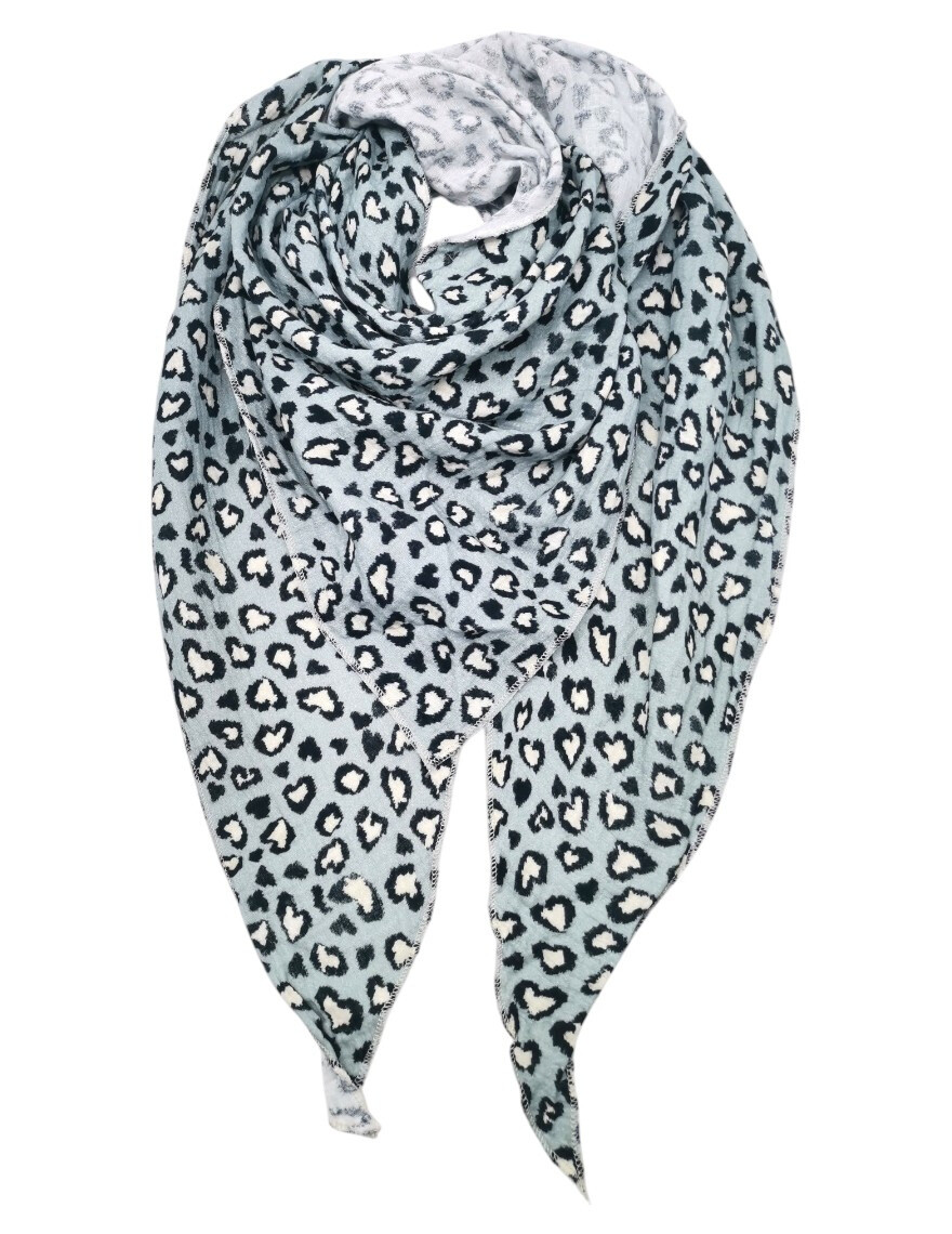 Grossiste Best Angel-Fashion Kingdom - Triangle en gaze de coton motif Léo-coeur
