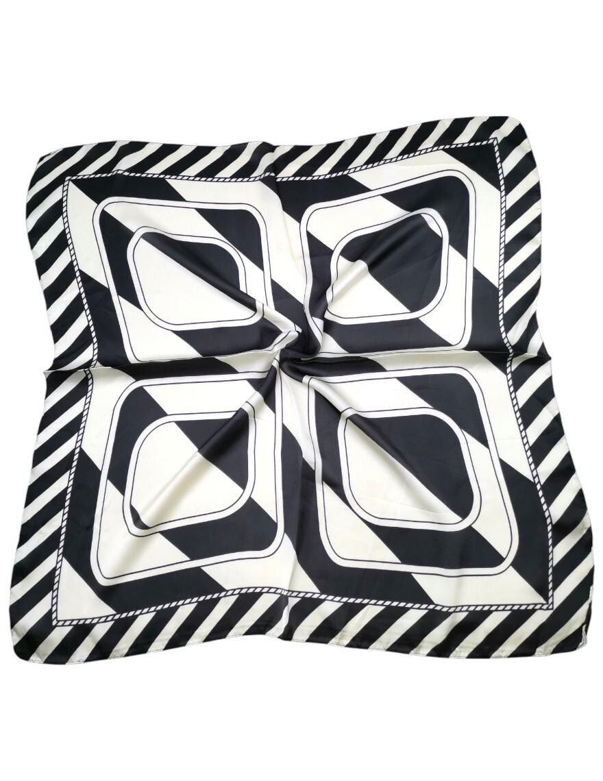 Wholesaler Best Angel-Fashion Kingdom - Small silk-touch square with geometric pattern