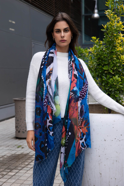 Grossiste Best Angel-Fashion Kingdom - Foulard coloré multi-imprimé pour femme Grossiste Best Angel-Fashion Kingdom - Foulard coloré multi-imprimé pour femme