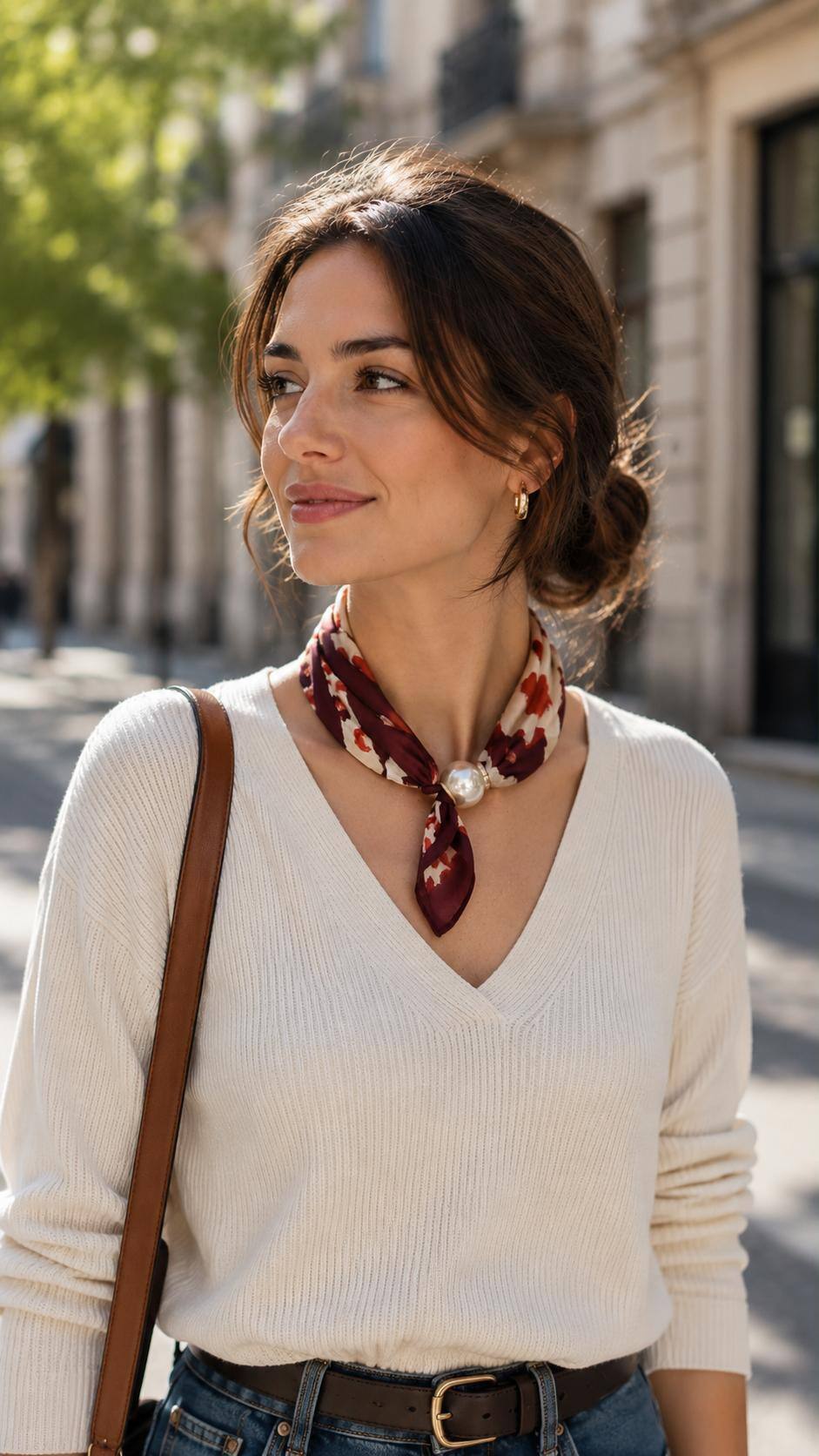 Grossiste Best Angel-Fashion Kingdom - Foulard avec attache perle magnétique