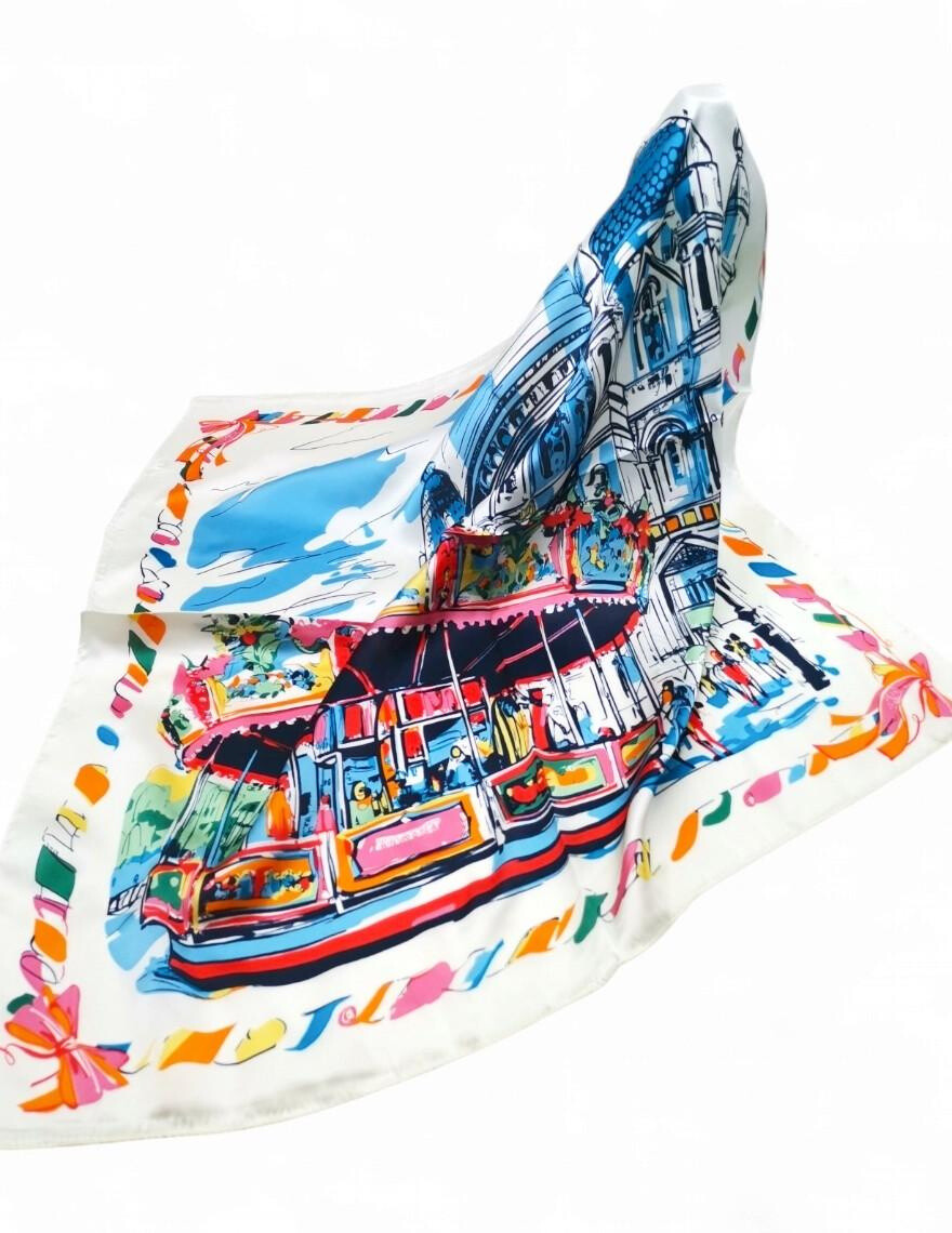 Wholesaler Best Angel-Fashion Kingdom - Small square Sacré-coeur silk touch