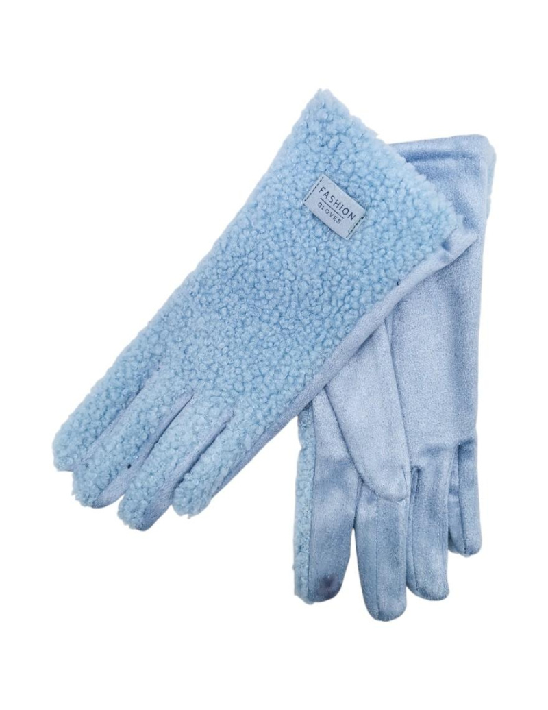 Grossiste Best Angel-Fashion Kingdom - Gant unicolore avec dessus effet mouton