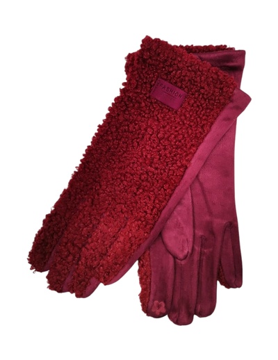 Grossiste Best Angel-Fashion Kingdom - Gant unicolore avec dessus effet mouton Grossiste Best Angel-Fashion Kingdom - Gant unicolore avec dessus effet mouton