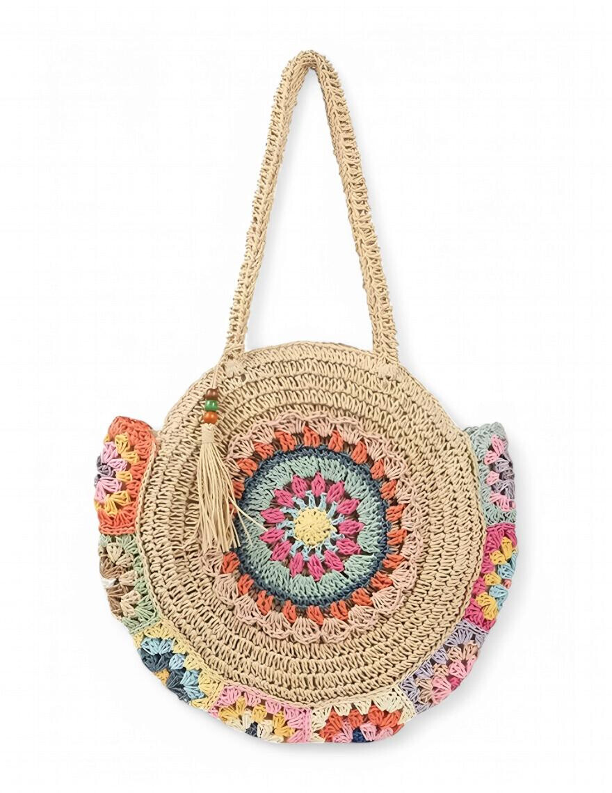 Wholesaler Best Angel-Fashion Kingdom - Round crochet bag in paper straw