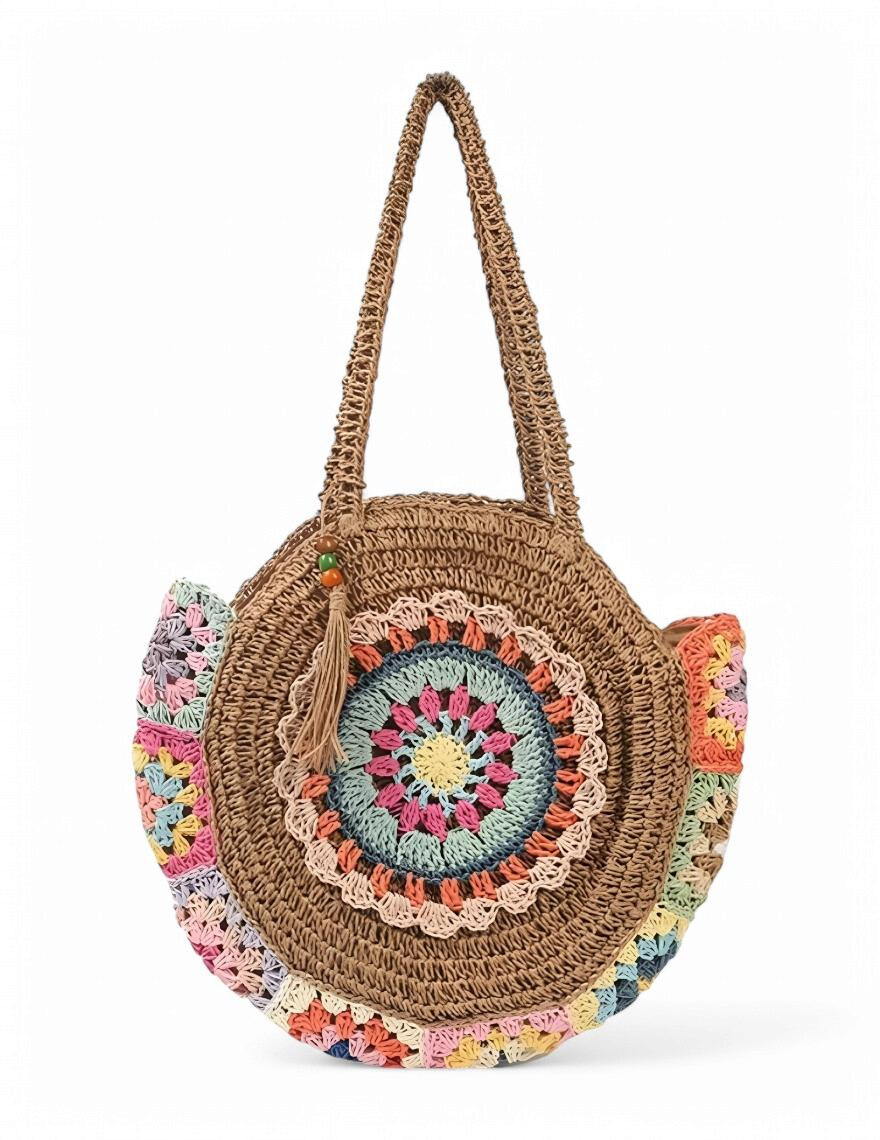 Wholesaler Best Angel-Fashion Kingdom - Round crochet bag in paper straw