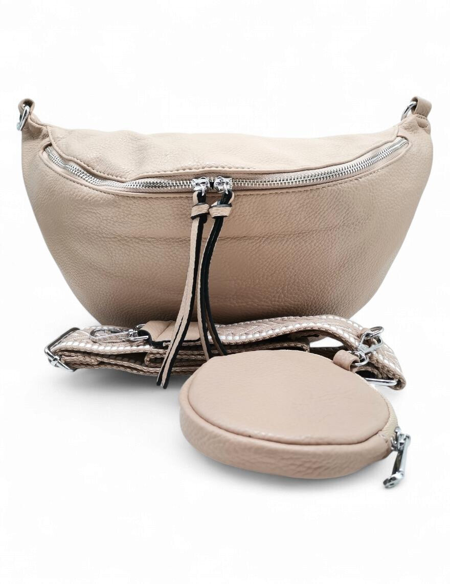 Großhändler Best Angel-Fashion Kingdom - Große Gürteltasche mit Doppelreißverschluss, Tasche und Schultergurt