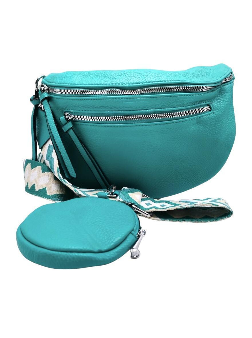 Wholesaler Best Angel-Fashion Kingdom - Large double zip bum bag with pouch and shoulder strap