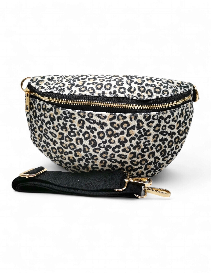 Wholesaler Best Angel-Fashion Kingdom - Leopard print quilted cotton fanny pack