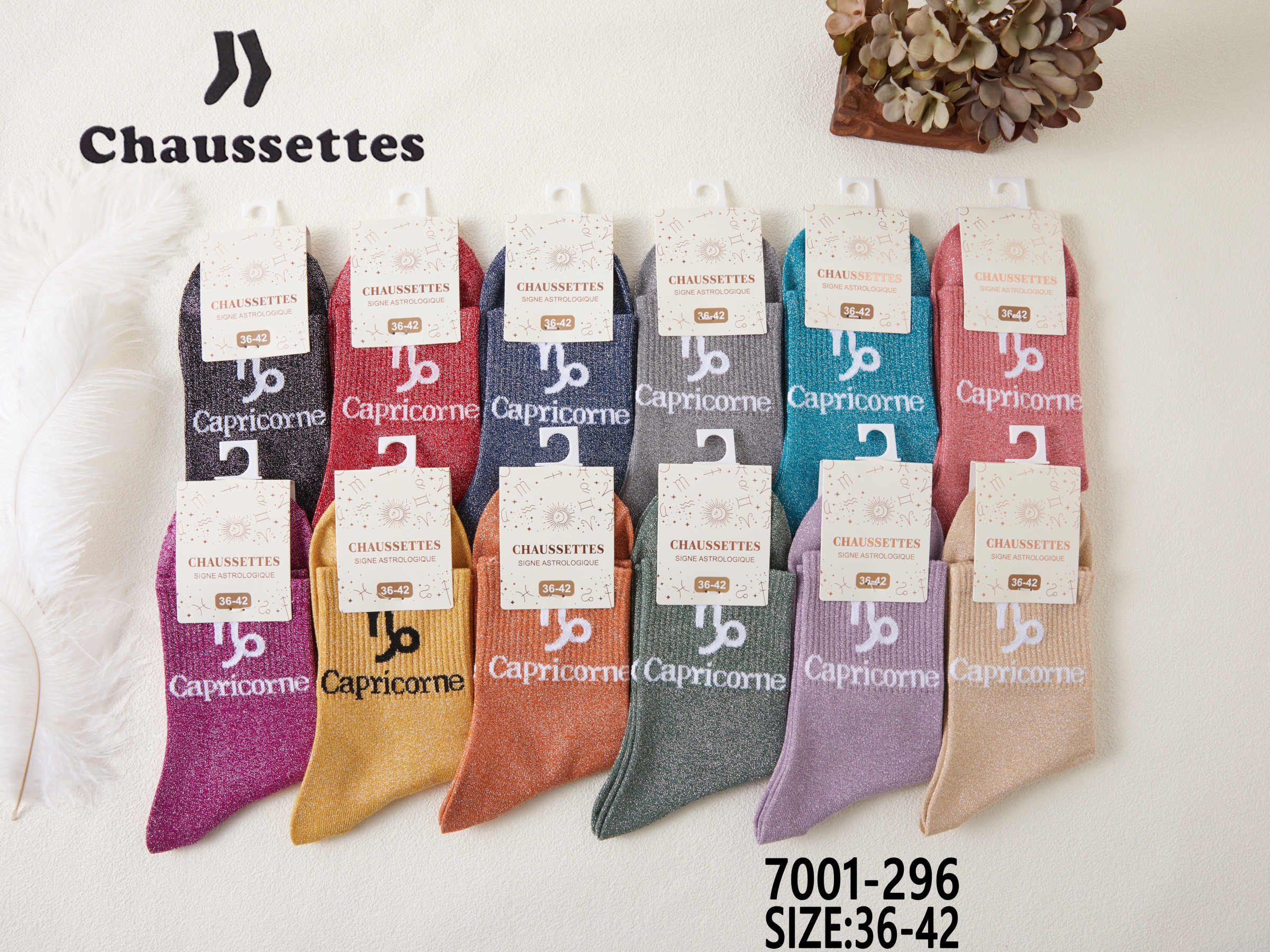 Wholesaler Best Fashion - CAPRICORN sequinned sock