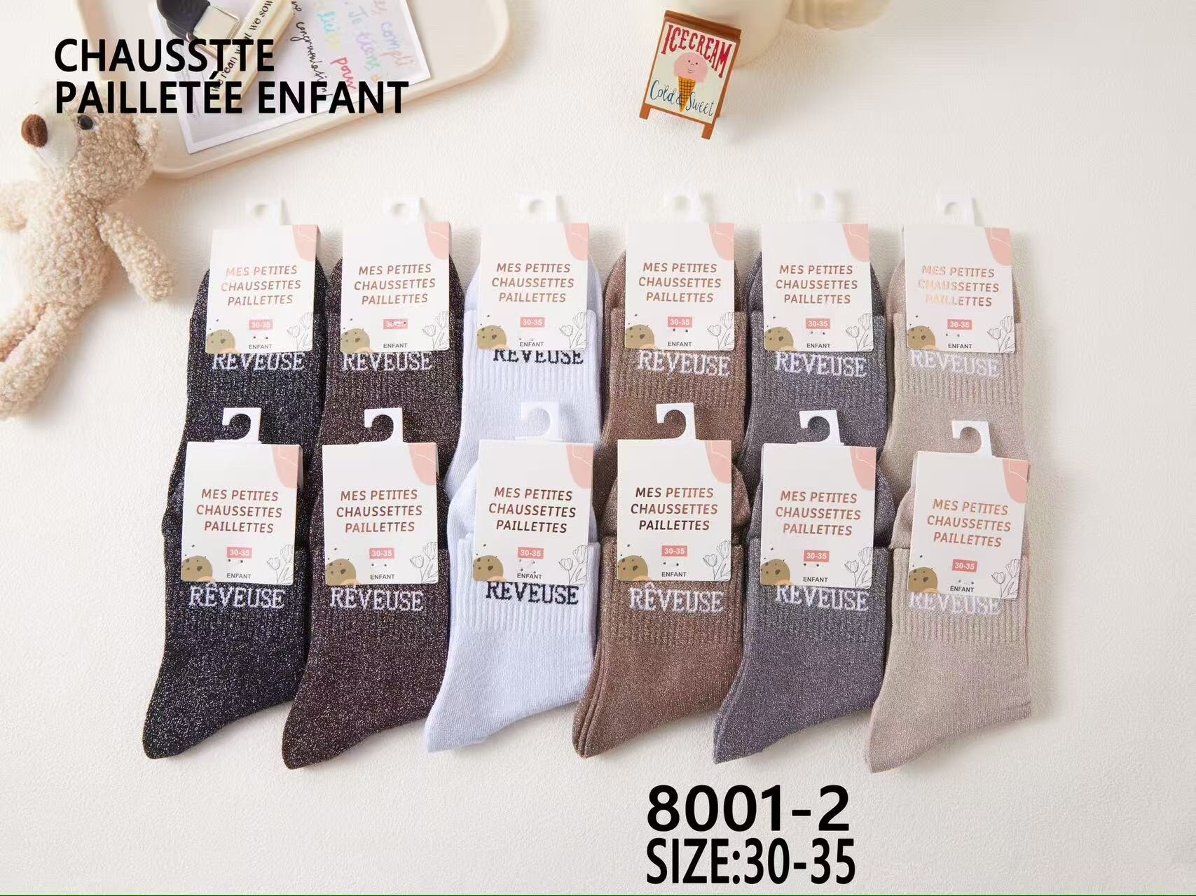 Wholesaler Best Fashion - glittery sock RÊVEUSE