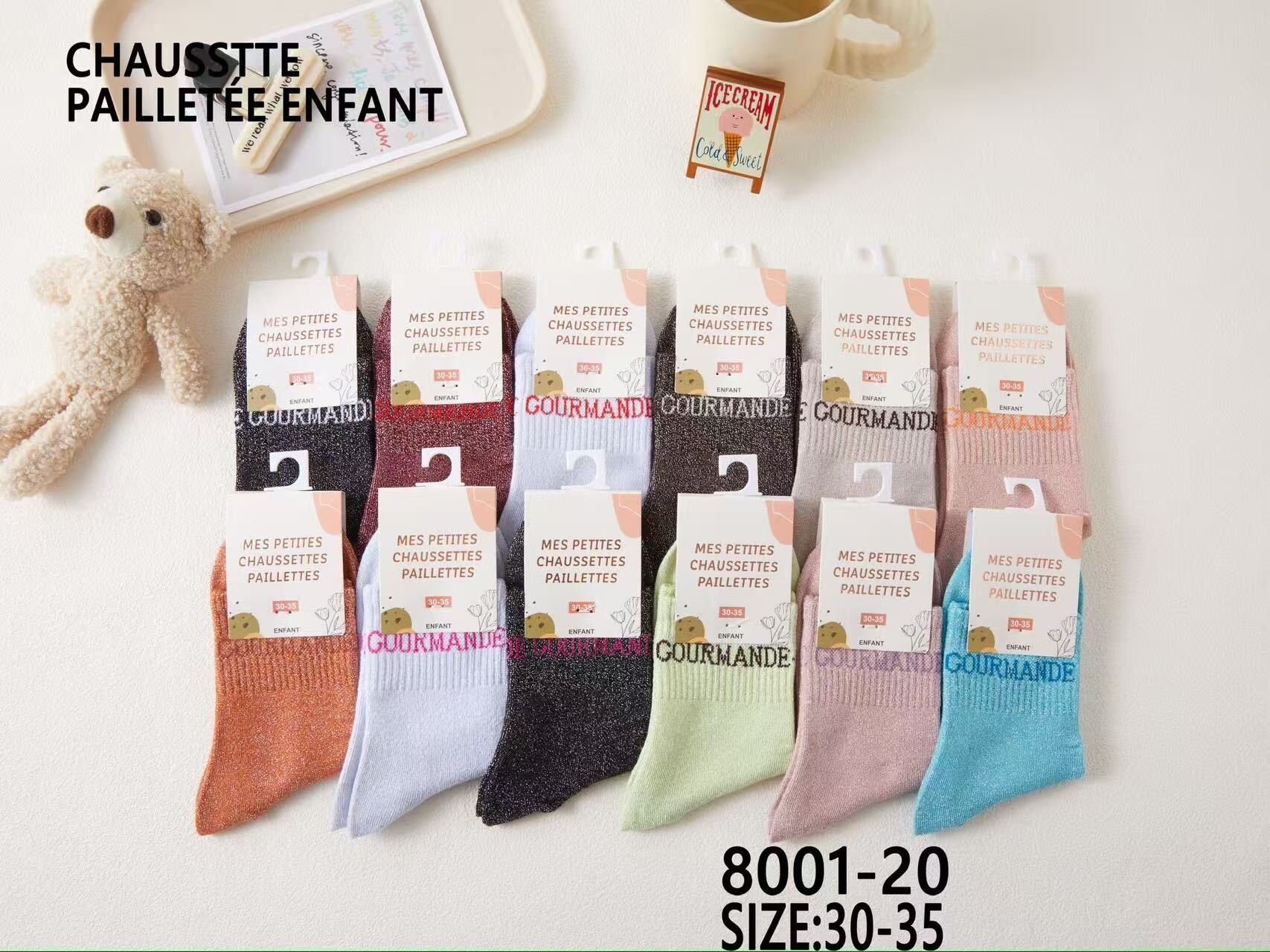 Wholesaler Best Fashion - GOURMANDE glittery sock