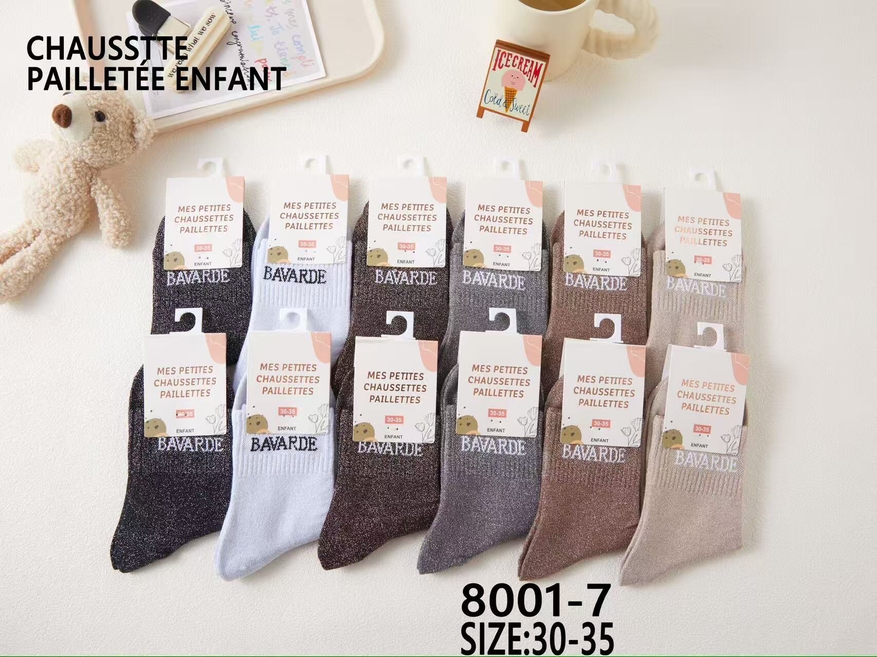Wholesaler Best Fashion - glittery sock BAVARDE