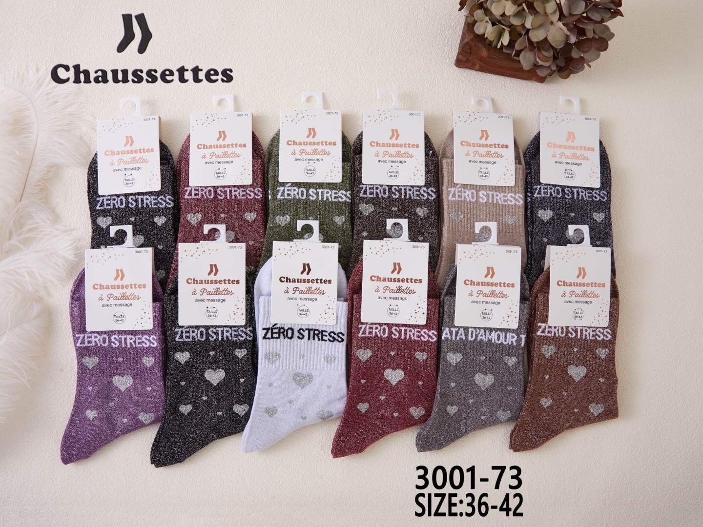 Großhändler Best Fashion - Stressfreie Glitzersocken